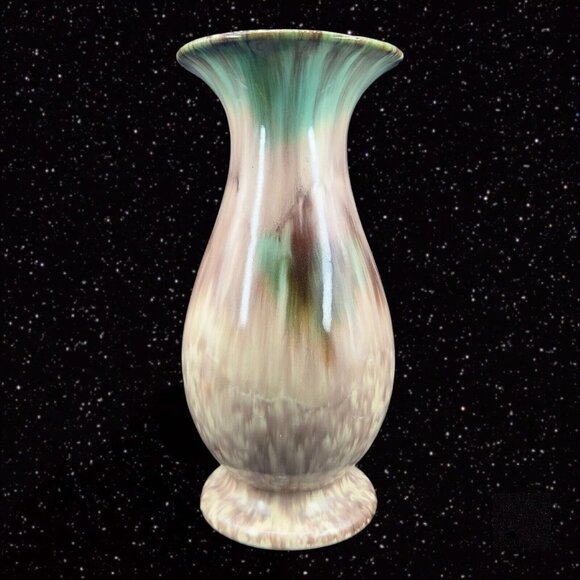 Vintage West Germany Drip Glaze Pottery Ceramic Vase Numbered Mid Century 1950s - Picture 10 of 14